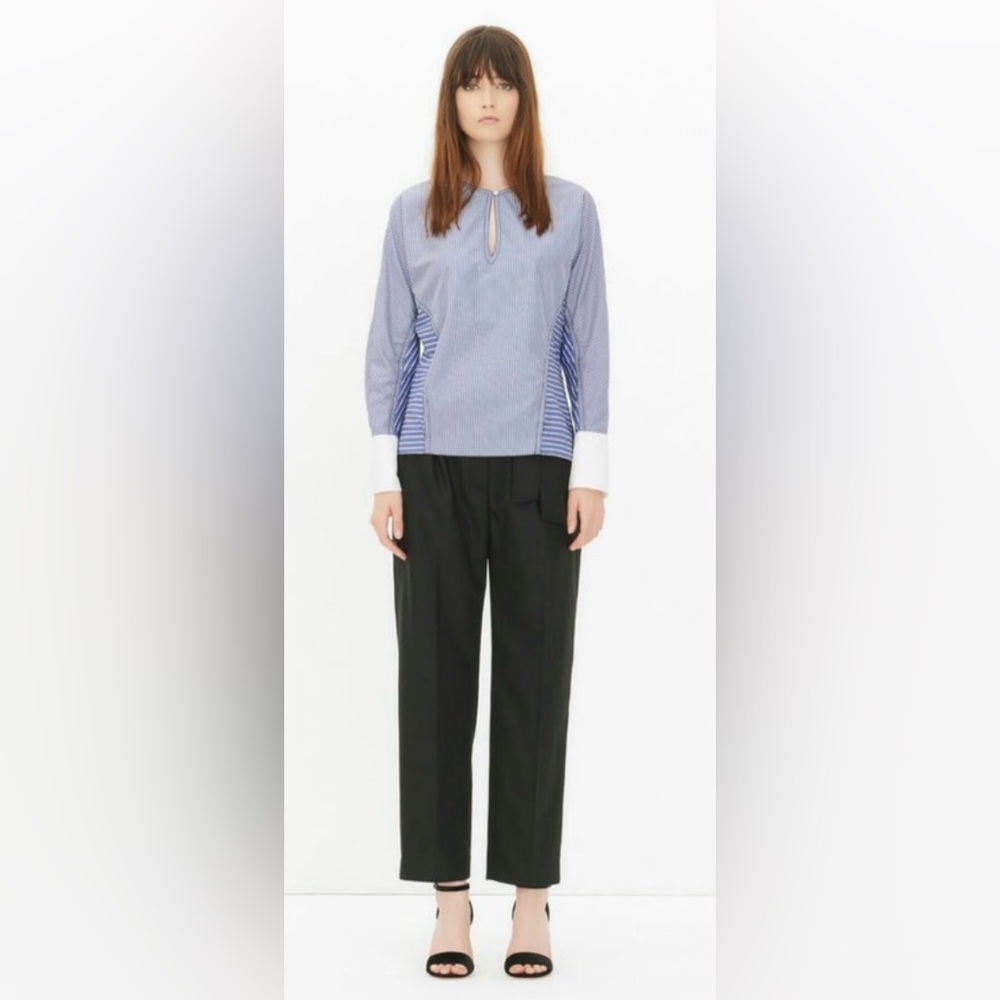 Sandro Charlie Pin-Stripe Blouse Top